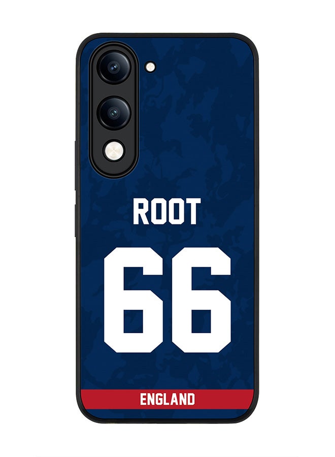 For vivo Y29s 5G / Y19s 5G Case,Slim fit Camera Protection, Shockproof Thin Phone cover  - England Joe Root, Jersey No 66